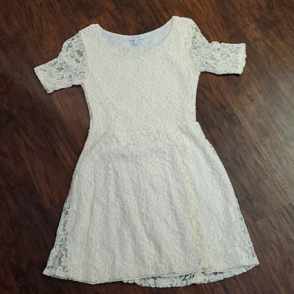 Delias Juniors Small Lace Dress EUC